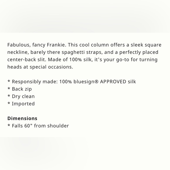 NWT Reformation Frankie Silk Dress - Picture 12 of 12